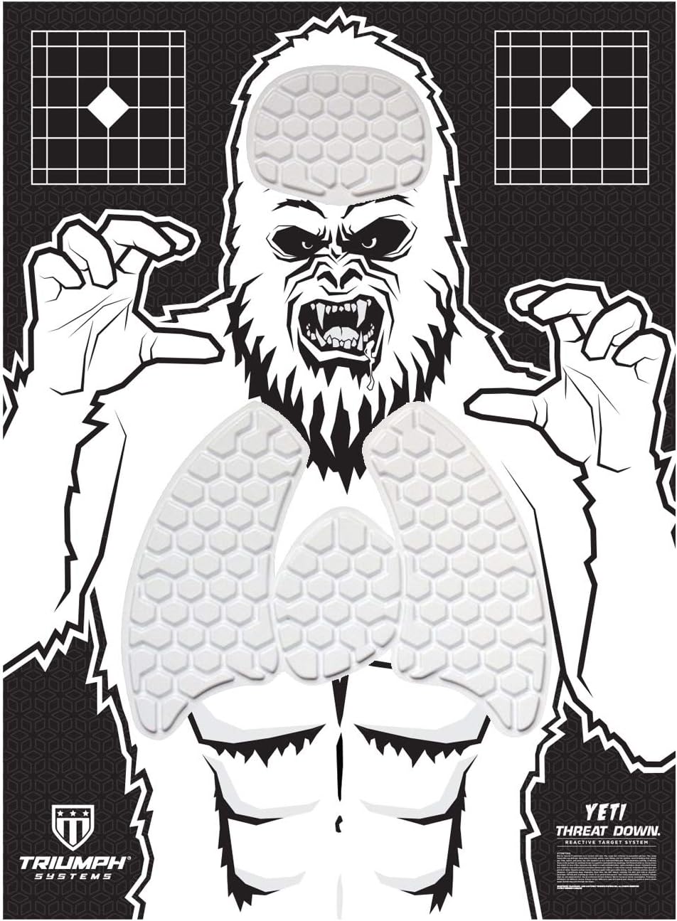 Threat Down Yeti Silhouette Target