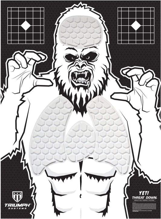 Threat Down Yeti Silhouette Target