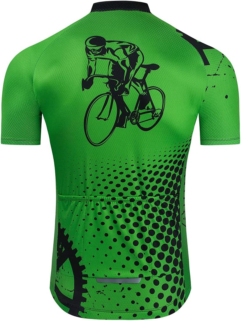 Aogda Cycling Jerseys Men Bike Shirts Team Biking Tops Bicycle Short Sleeves Clothing