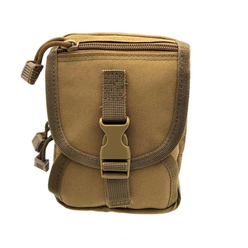 HOUSON Tactical Waist Bag, Molle Belt Bag Mobile Phone Bag Pouch for Outdoor, Hiking, Camping, Hunting, Travel Khaki
