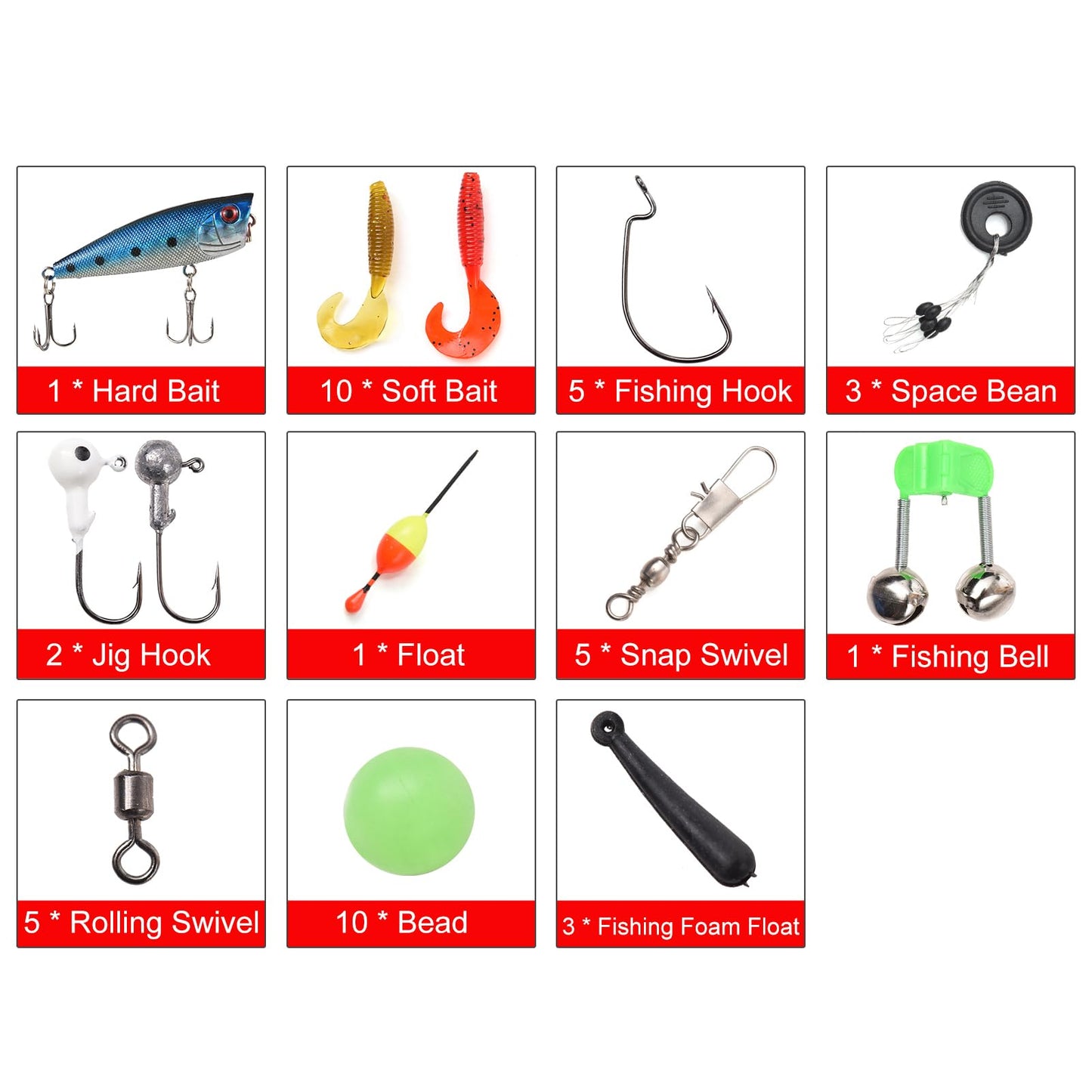 doorslay Kids Fishing Rod and Reel Combo Full Kit 1.2m/1.5m Telescopic Casting Rod Pole with Spincast Reel and Hooks Lures Swivels Carry Bag