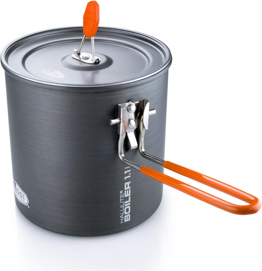 Ultralight Camping Cookware - GSI Outdoors Halulite Boiler Pot with Folding Handle
