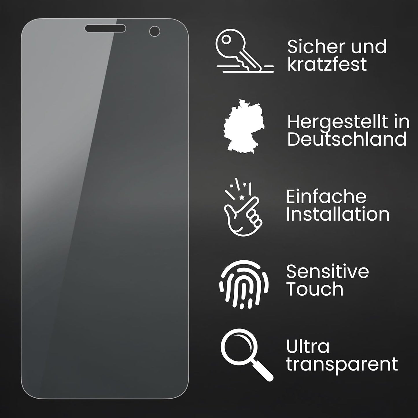 Screen Protector compatible with Honeywell CT37 Protector Film, crystal clear Protective Film (2X)
