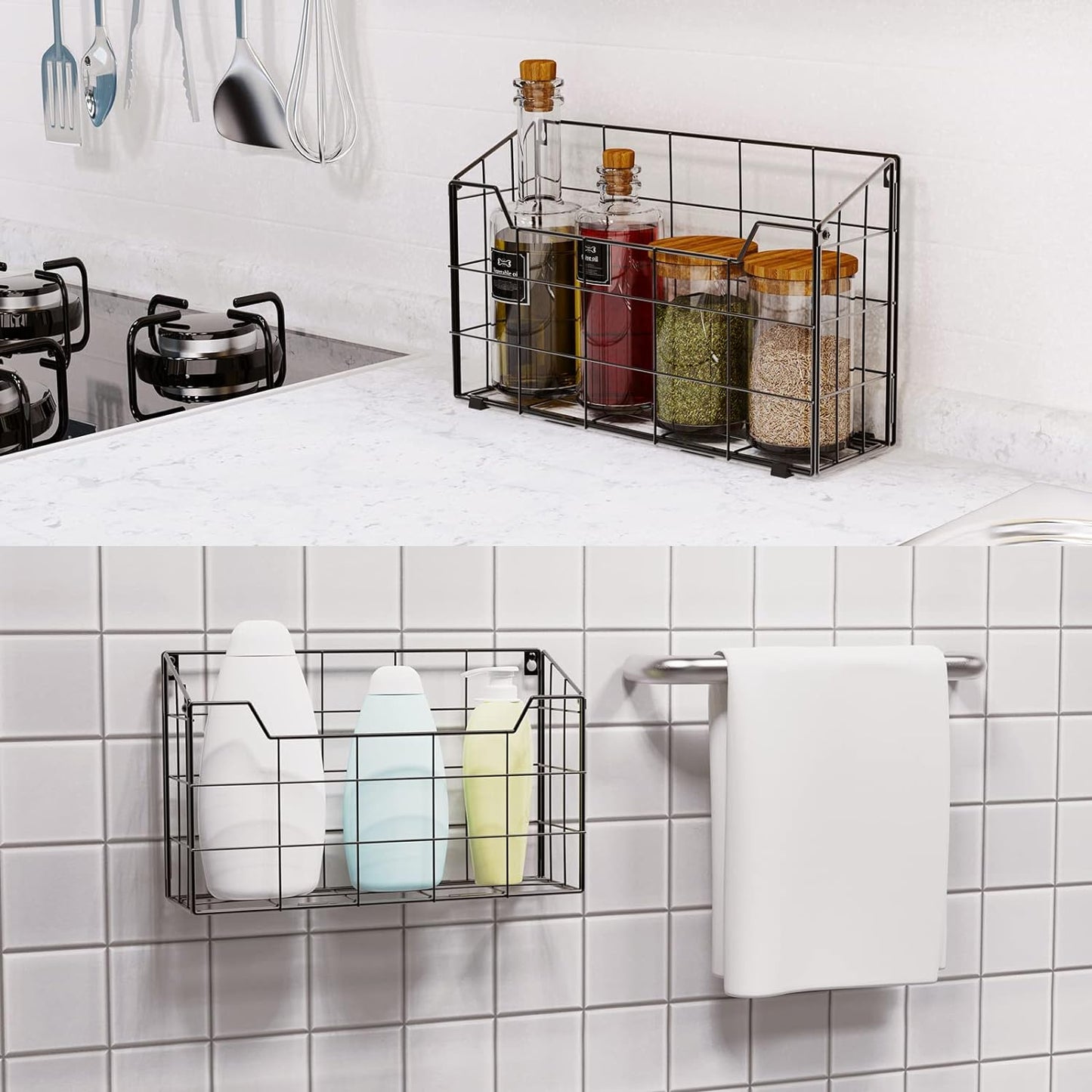 Univivi Wall File Organizer Hanging File Holder Magazine File Holder Desktop File Organizer for Document Paper Mail Home Office 3 Pack