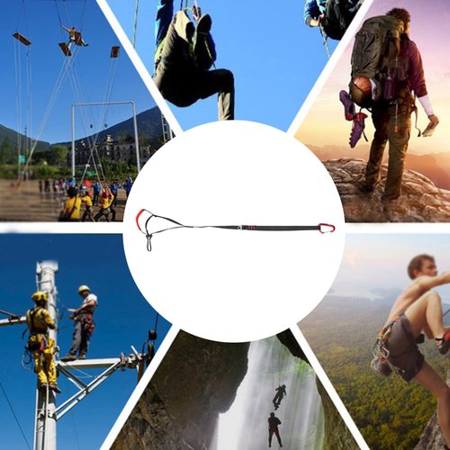 Tbest Climbing Foot Ascender,Outdoor Sports Adjustable Climbing Ascender Strap Rope Foot Belt Rock Climbing Rappel