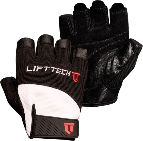 Elite Weight Lifting Gloves for Men - Black & White