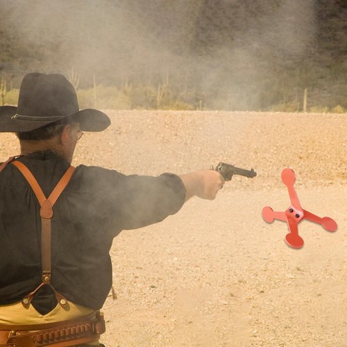 Outran Steel Auto Reset Walking Metal Shooting Target for Airgun Hunting Training, Airsoft Rimfire Pellet BB Gun Pistol