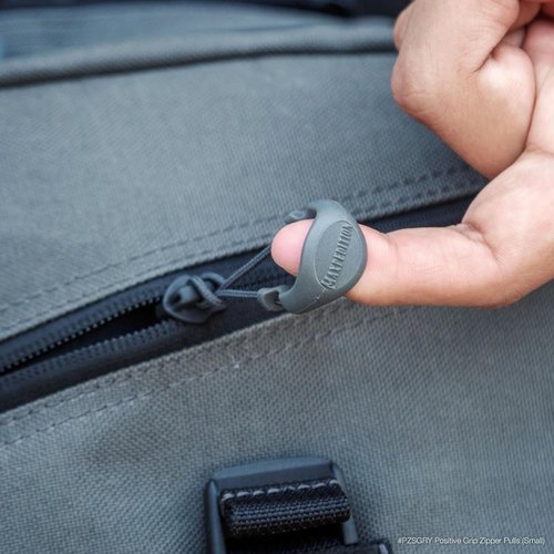 MAXPEDITION Positive Grip Zipper Pulls (Small, Gray) Pack of 6, Zipper Pull Replacement for Tactical Backpack, EDC Pouch, Bug Out Bag & Luggage, Sling Pull Tab, PZSGRY