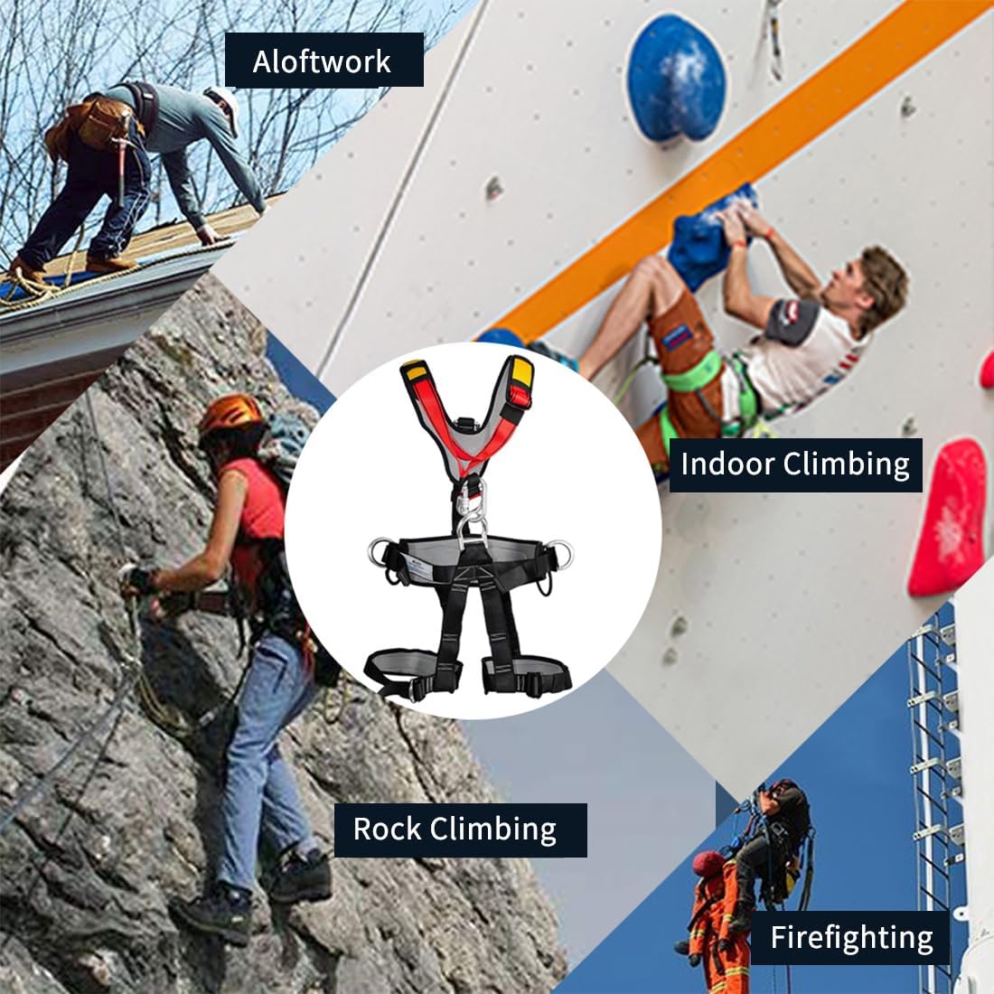 NewDoar Climbing Harness CE Certification Rock Climbing Rappelling Equipment Body Guard Protect Rappelling Rescuing Equip