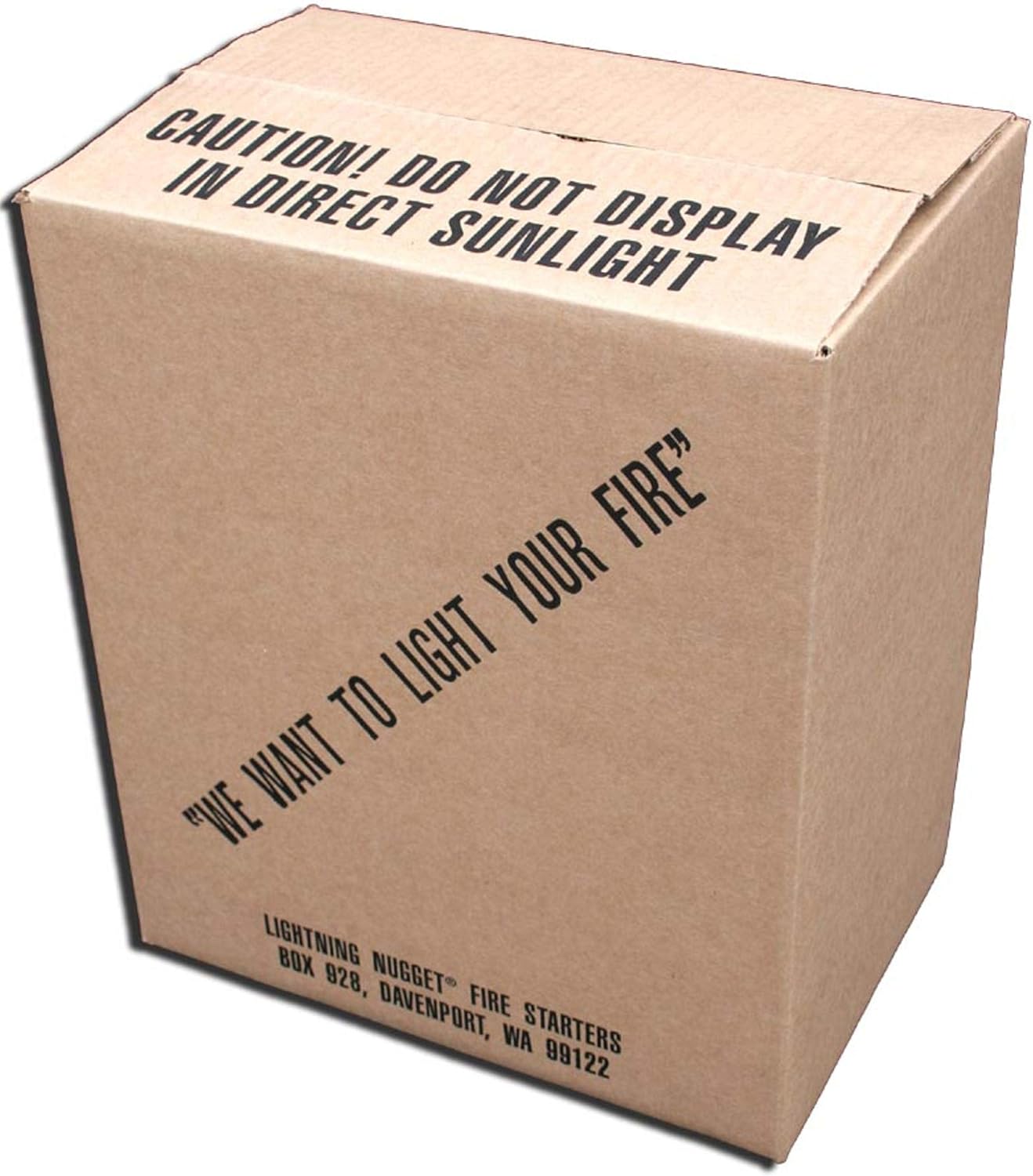 n350 Fire Starter Box Bulk, 2" x 2" x 1.25", Tan