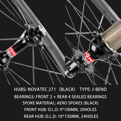 SUPERTEAM Carbon Wheelset 700C Rim Brake 50mm Matte 25mm, Road Bike Wheels Support 8/9/10/11 Speed, Tubeless 25-28c Cycling Accessory, Shim 8-12 Speed