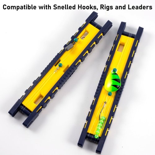 Dr.Fish Fishing Snelled Hook Holder for Leader Line Rig Foam Board Snell Organizer with Tackle Box