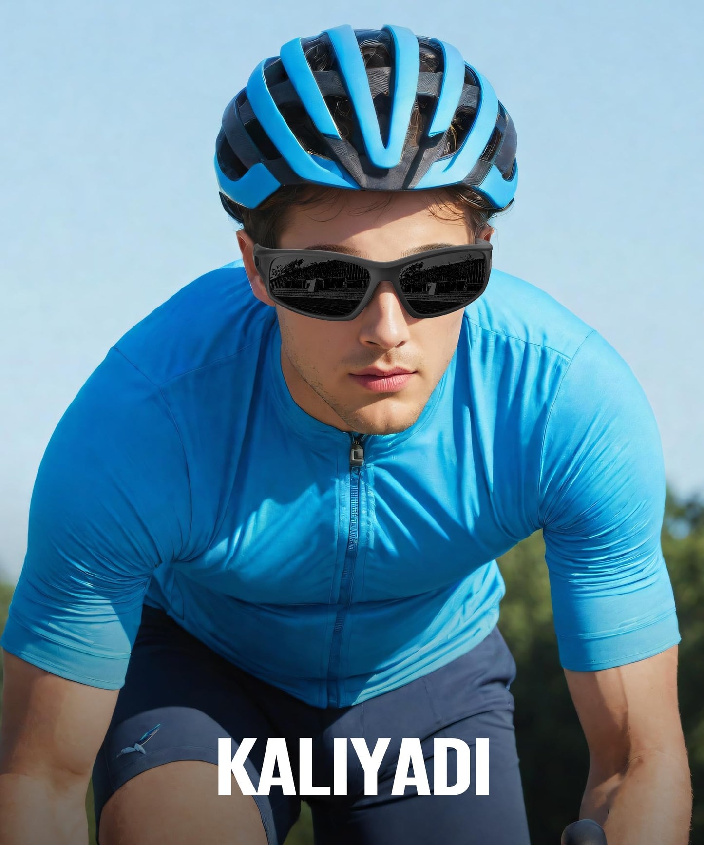 KALIYADI Polarized Sunglasses-Men Sports Sun-Glasses: Mens Sunglasses UV400 Protection for Running Fishing Golf