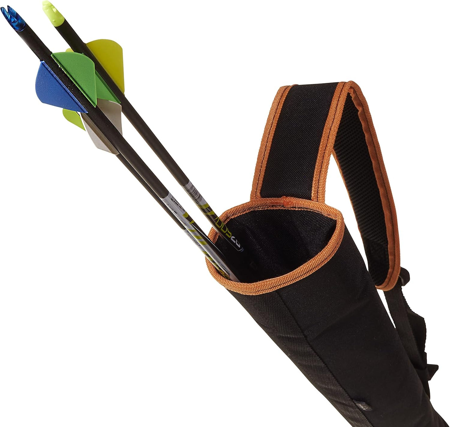 Youth Archery Back Arrow Quiver - Compact Adjustable Sling for 14 Arrows, 19 Inches