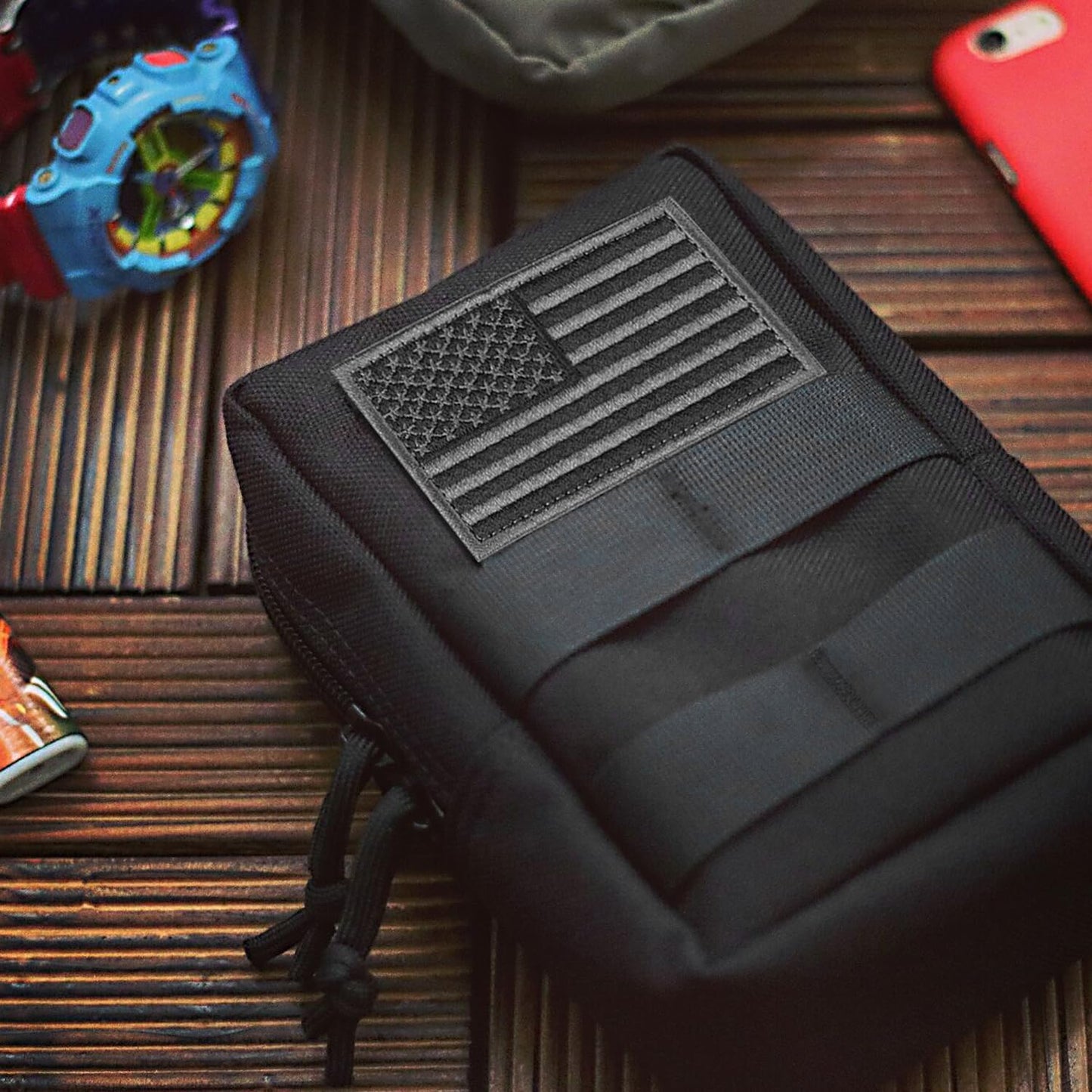 AMYIPO MOLLE Pouch Multi-Purpose Compact Tactical Waist Bags Small Utility Pouch 2 PCS Small Pouch