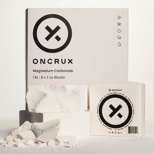 ONCRUX Gym Chalk Blocks - Weight Lifting Chalk Block - Workout Chalk for Weightlifting - Hand Chalk for Gymnastics Rock Climbing Chalk 8x2oz Blocks|1LB
