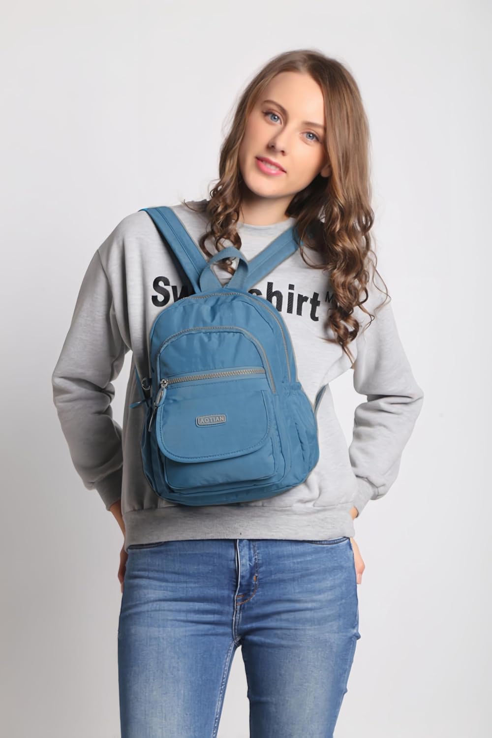 AOTIAN Mini Nylon Women Backpacks Casual Lightweight Small Daypack for Girls