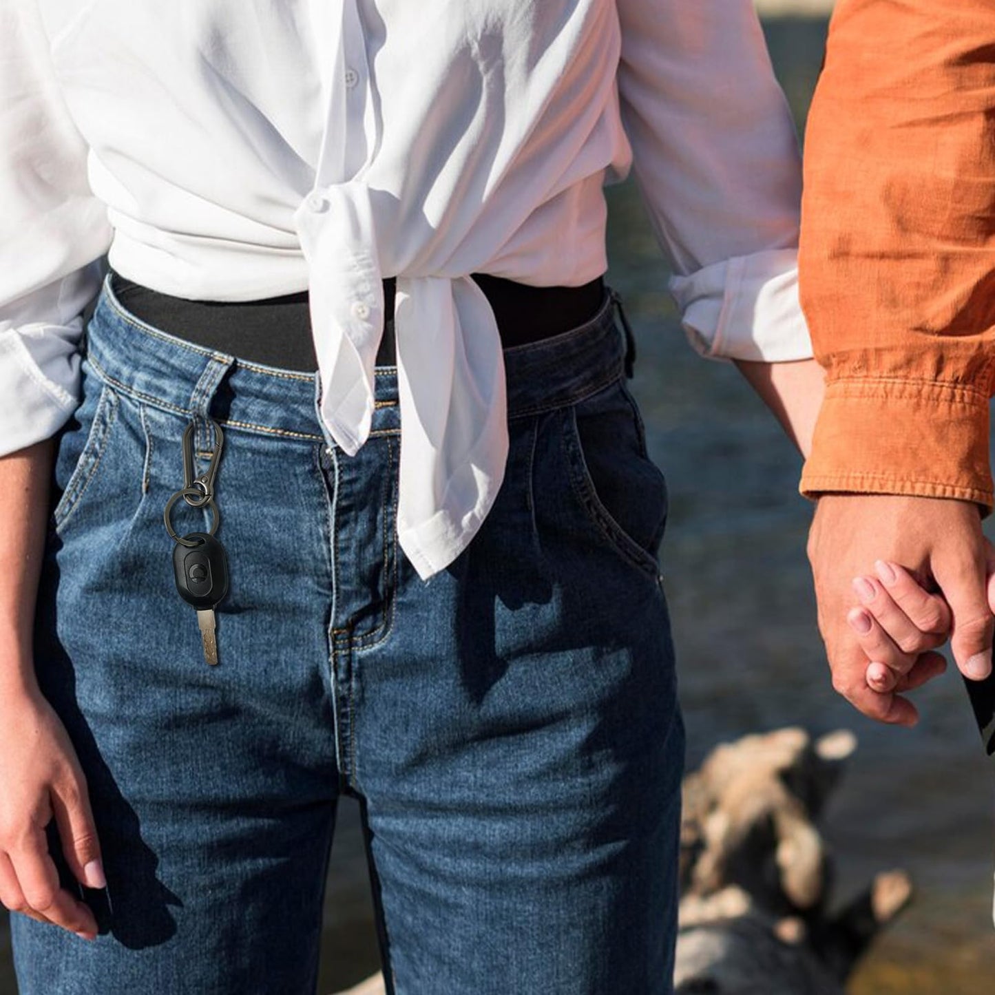 6 PCS Metal Keychain Carabiner Clip for Keys,Heavy Duty Key Rings for Car Keys, Key Chain Hooks Organizer,Key Ring Clips Holder for Men, Mini Carabiner Keychain Hook, Car Keychain for Purse Women