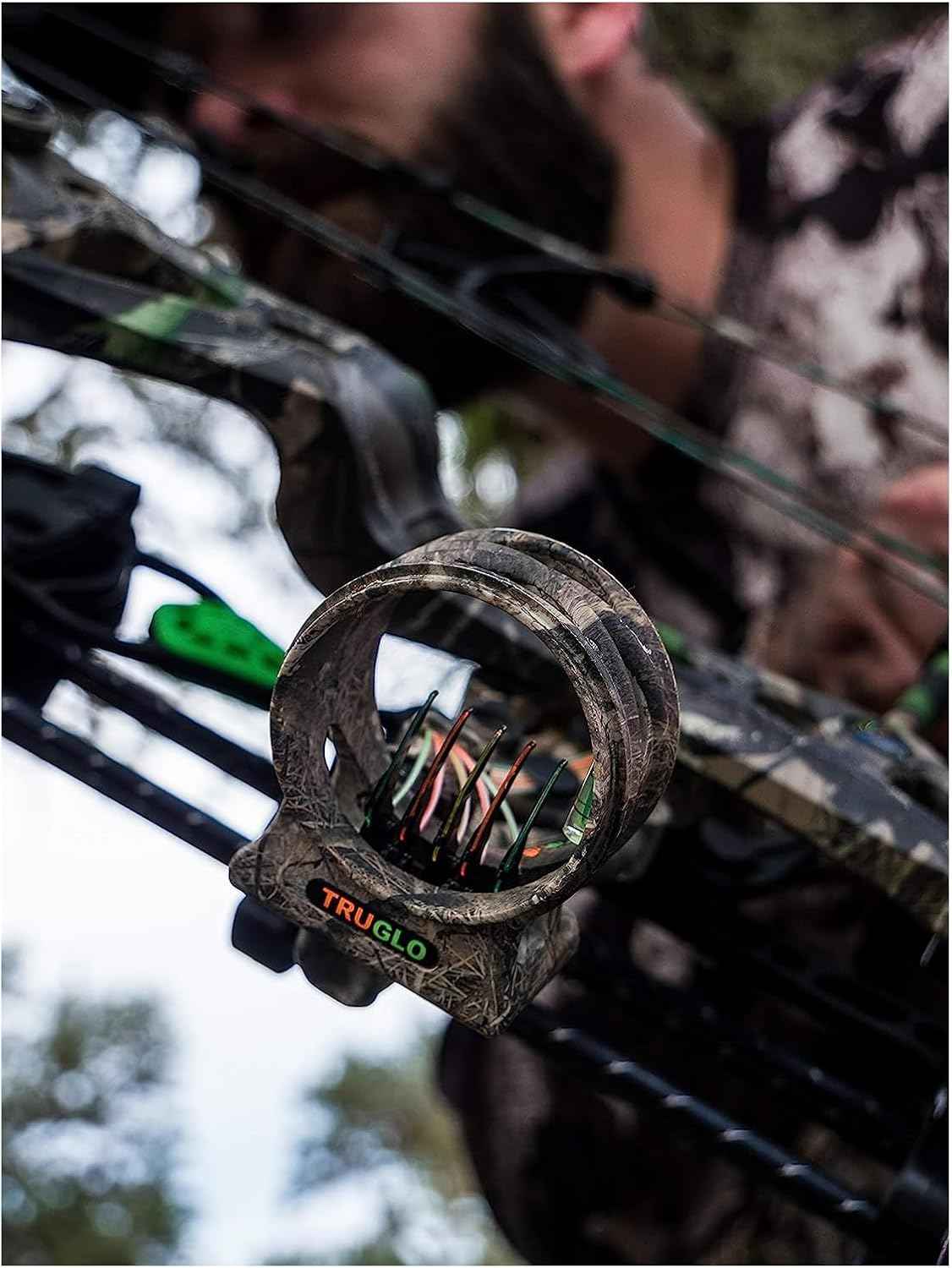 TruGlo Carbon Xtreme 5-Pin Archery Bow Sight - Ultra-Lightweight, Adjustable for Right & Left-Hand Shooters