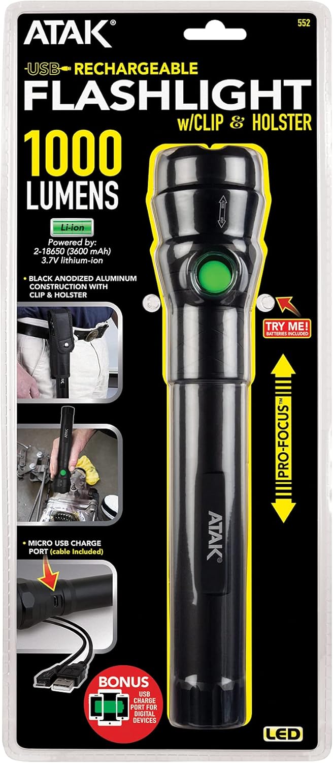 Performance Tool 552 1000 lumens Rechargeable Flighlight