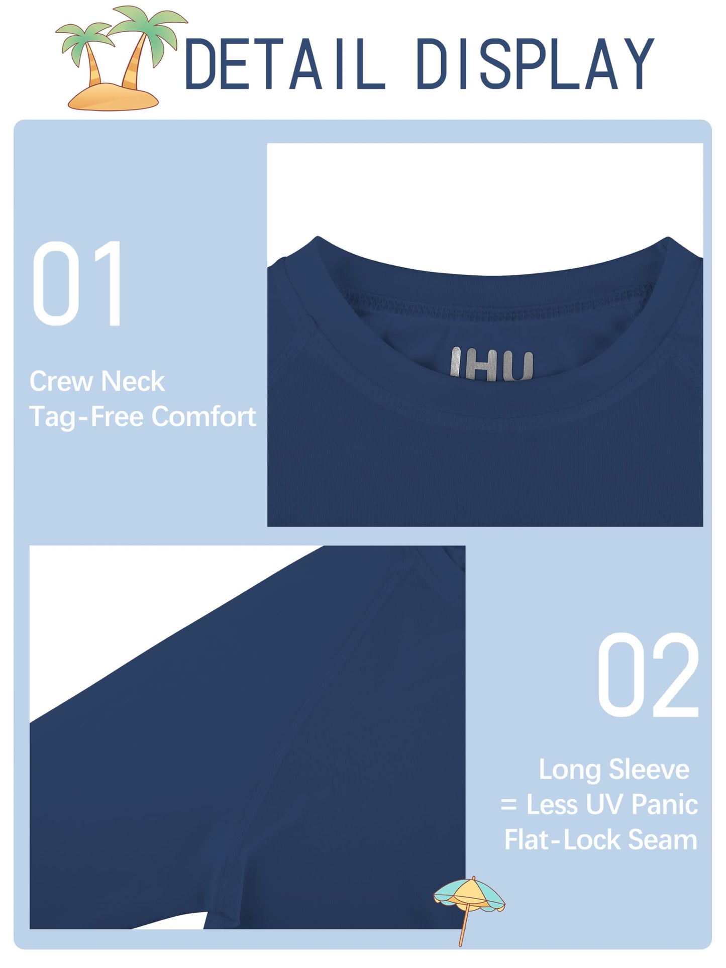 4 Pack Boys' Rash Guard Youth Neon Shirts SPF Long Sleeve Swim Shirts Quick Dry Sun Protection Swimwear for Kids Black, Mint, Dark Blue, Light Blue 7-8Y