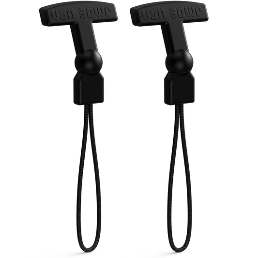 Jmoe USA Zipper Pulls for Yeti Hopper Flip, RTIC Soft Cooler, Day Cooler, Backpack, and Totes | Made of Tough Military Grade Paracord and Rigid Plastic | Improved Ergonomic Design | 2-Pack