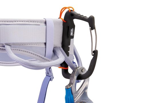 PETZL CORAX LT WOMEN comfortable, durable women's harness for a variety of climbing objectives, M, lilac white