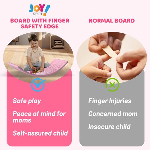 Wobble Balance Board for Kids Toddler,31 Inch Rocker Board Large Balance Trainer for Teens Adults Up to 165 LBS, Montessori Open Ended Learning Toy, Exercise and Yoga Curvy Board for Office Classroom