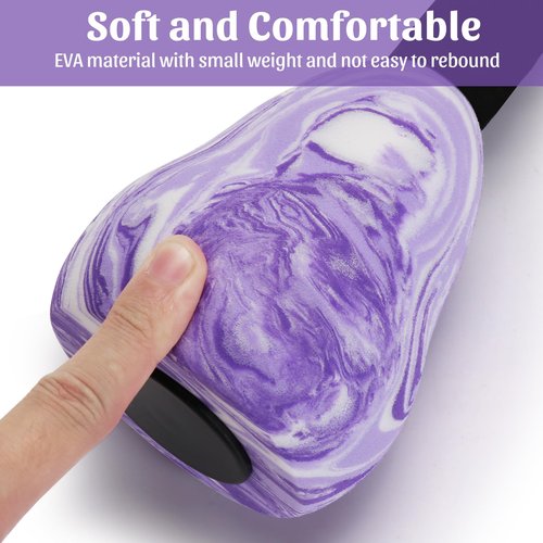 Camouflage Aquatic Dumbbells,2Pcs Foam Water Weights Aerobic Exercise Fitness Equipment Dumbbells, Pool Resistance Swimming Training for Adults/Kids/Men/Women Weight Loss, Beginner Swimming Training (Purple)