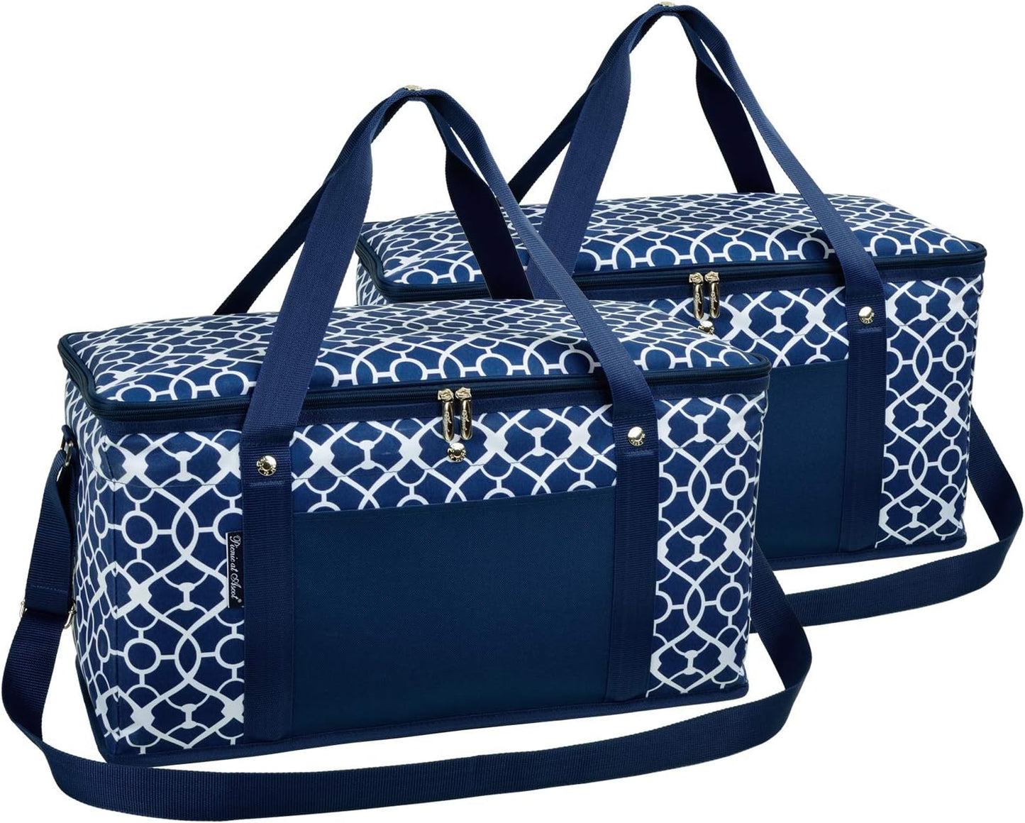 Picnic at Ascot 64 Can Capacity Semi Rigid Collapsible Leakproof Cooler- Designed & Quality Approved in The USA -2 Pack