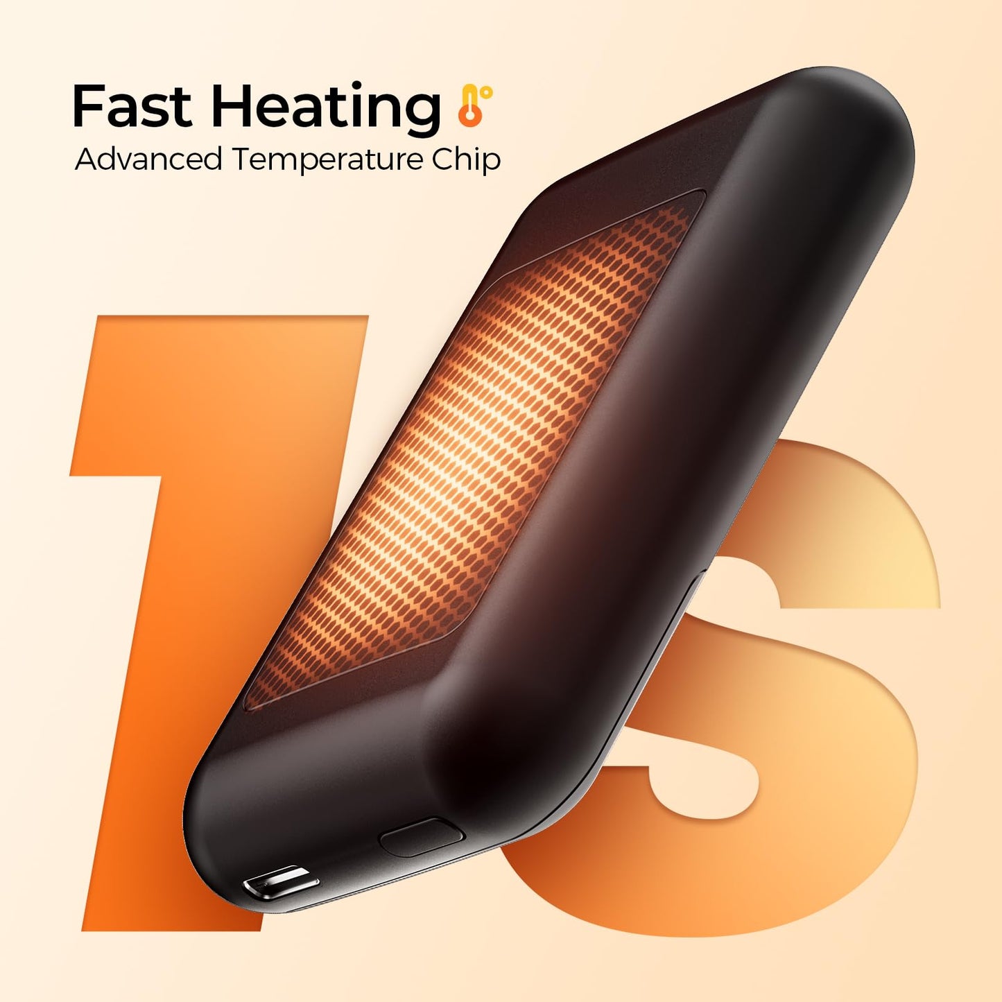 AI Hand Warmers Rechargeable 2 Pack, 4 Heat Levels (104–131°F), Real-Time Temp & Battery Display, Electric Hand Warmers, Fast Heating, Fits in Gloves/Pocket, Gifts for Women & Men