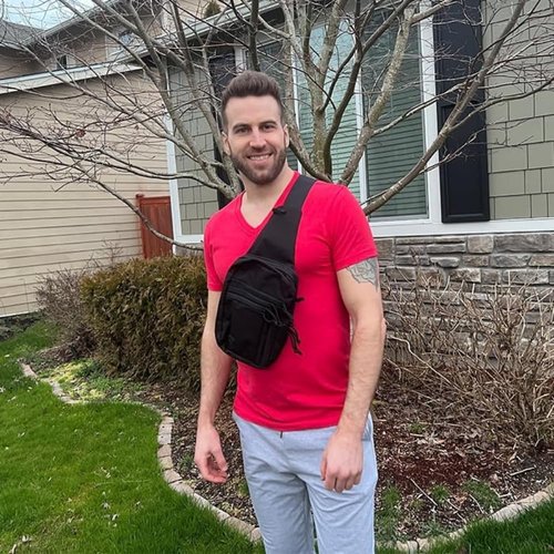DINOSAURIZED - Raptor Sling Bag – (Left-Handed) Tactical Shoulder Chest Pack for Men and Women, Versatile EDC Sling Backpack with Durable Design, Perfect for Shooting, Hunting and Daily Use.