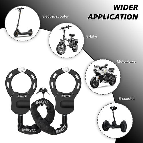 Scooter Locks Anti Theft,Bike Chain Lock with Key,Electric Scooter Lock Anti Theft for Segway,Ninebot and Bicycle Lock Cable Accessories