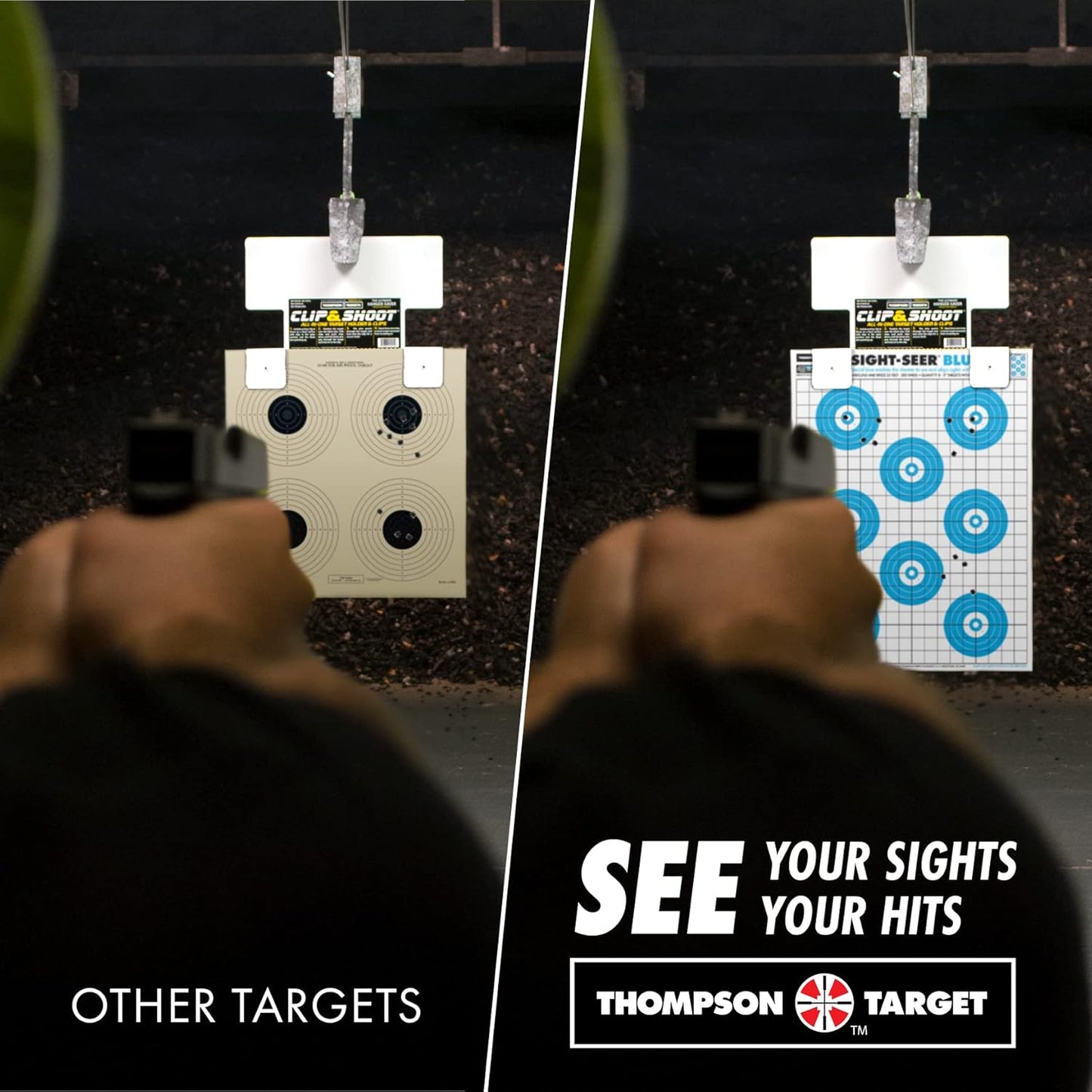 Sight Seer Paper Bullseye Shooting Targets for Pistol & Rifle 19"x25"
