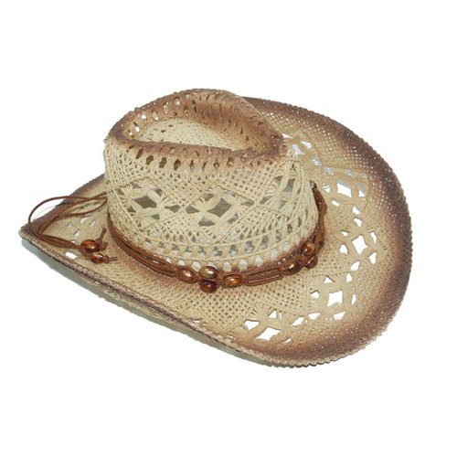 Straw Cowboy Hats for Women, Woven Straw Cowgirl Hats for Teens with Shape-It Brim Decorative Bands, Western Cowboy Sun Hat