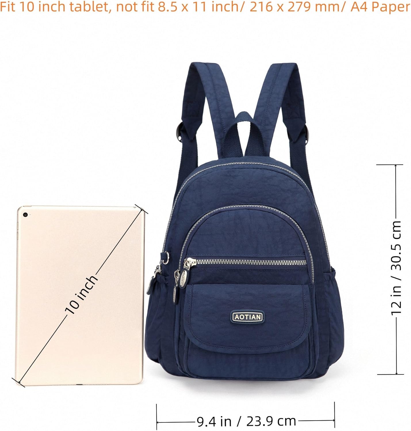 AOTIAN Mini Nylon Women Backpacks Casual Lightweight Small Daypack for Girls