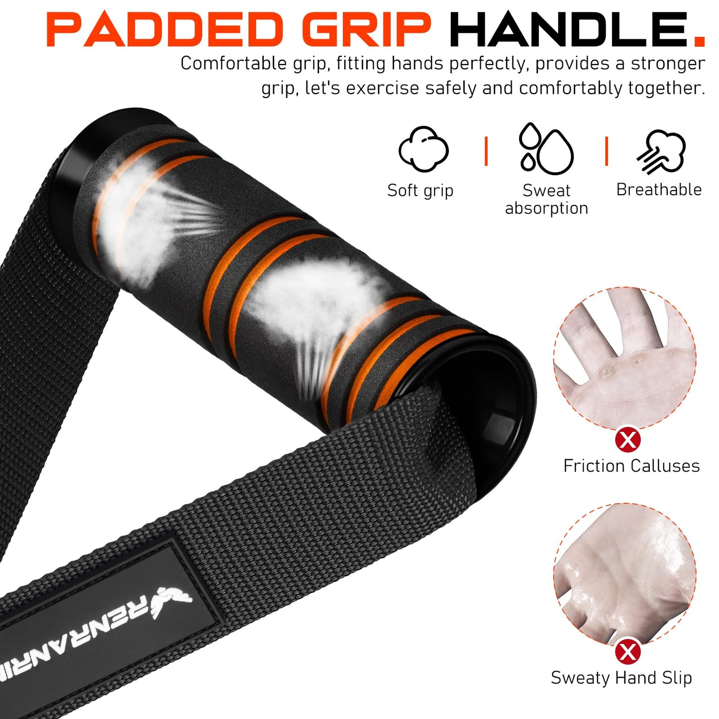 4.9ft Exercise Bands for Physical Therapy, Resistance Bands and Exercise Handles, Stretch, Recovery, Pilates, Rehab, Strength Training Equipment