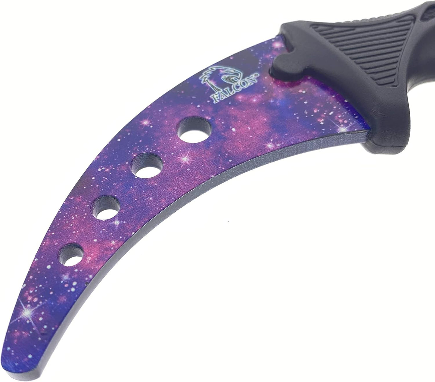 Falcon 7.5" Tactical Fixed Blade Training, No Edge. For Training Purpose Only (Black)