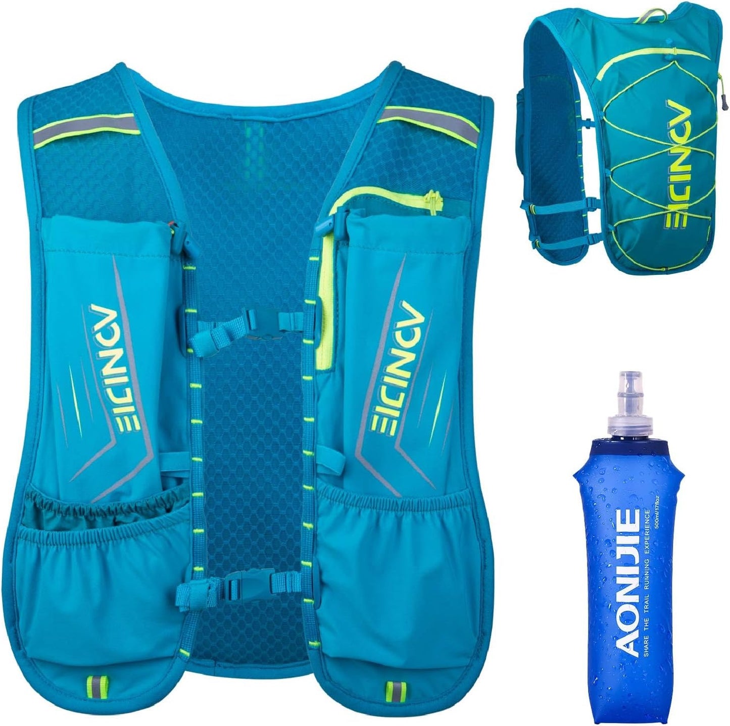 JEELAD Hydration Running Vest Backpack 5L for Men Women Jogging Hiking Marathon Racing Cycling Outdoor