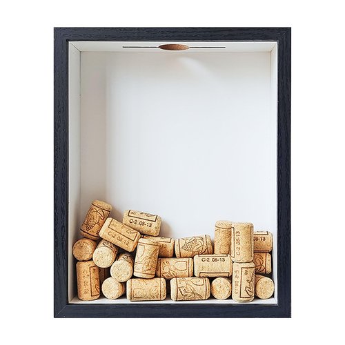 Wine Cork Shadow Box,Beer Cap Holder Shadow Box,Wine Cork Keeper Decorative Wall Mounted,abletop & Countertop Hanging Cork Holders Wine Decor Shadowbox Gift for Housewarming,8X10 Picture Frame.