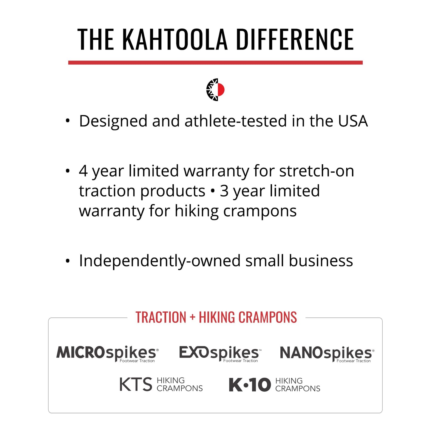 Kahtoola NANOspikes Footwear Traction for ICY Winter Road Running & Walking - Charcoal - Large
