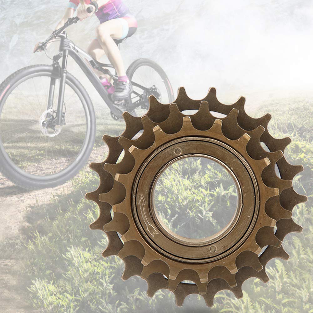 FUZHUI Bike Freewheel - Bicycle 3 Speed Freewheel, 16T-19T-22T Bike Flywheel 3 Gears, Mountain Bike Flywheel, High Strength Durable Flywheel for Mountain Road Bike Replacement Accessory