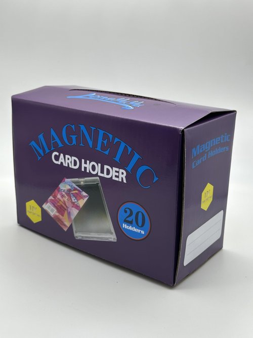 lenayuyu Pack of 20 One Touch Magnetic Card-Holders,35pt Magnetic Card Holder Cases 20ct,Sized to fit Standard Size Cards Storage and Display, Protect Sports Cards