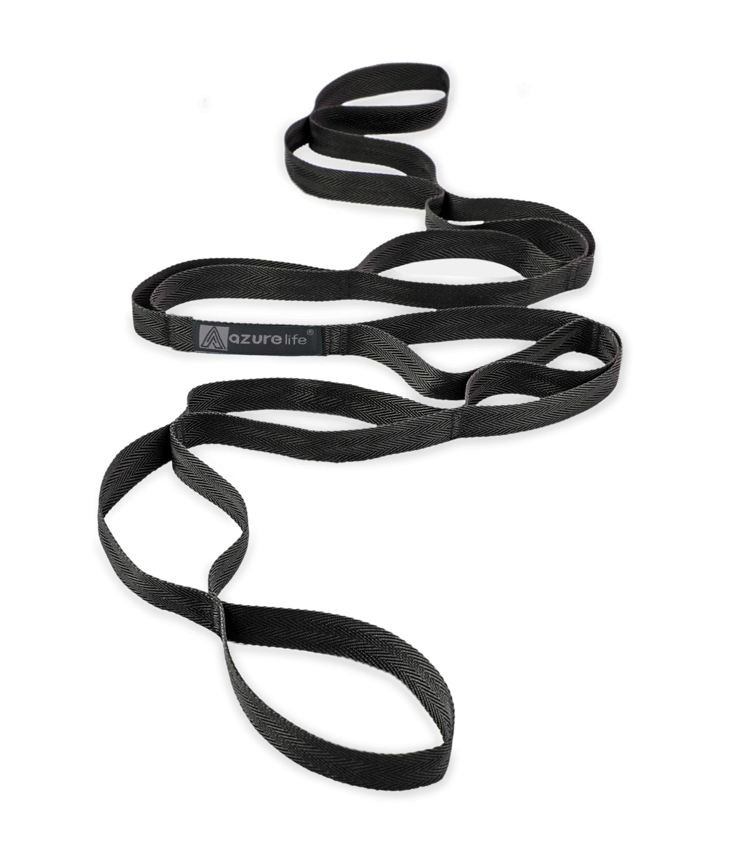 A AZURELIFE Flat Resistance Band Set (3 Pieces Total) Exercise Bands and Premium Durable Stretch Strap with Loops