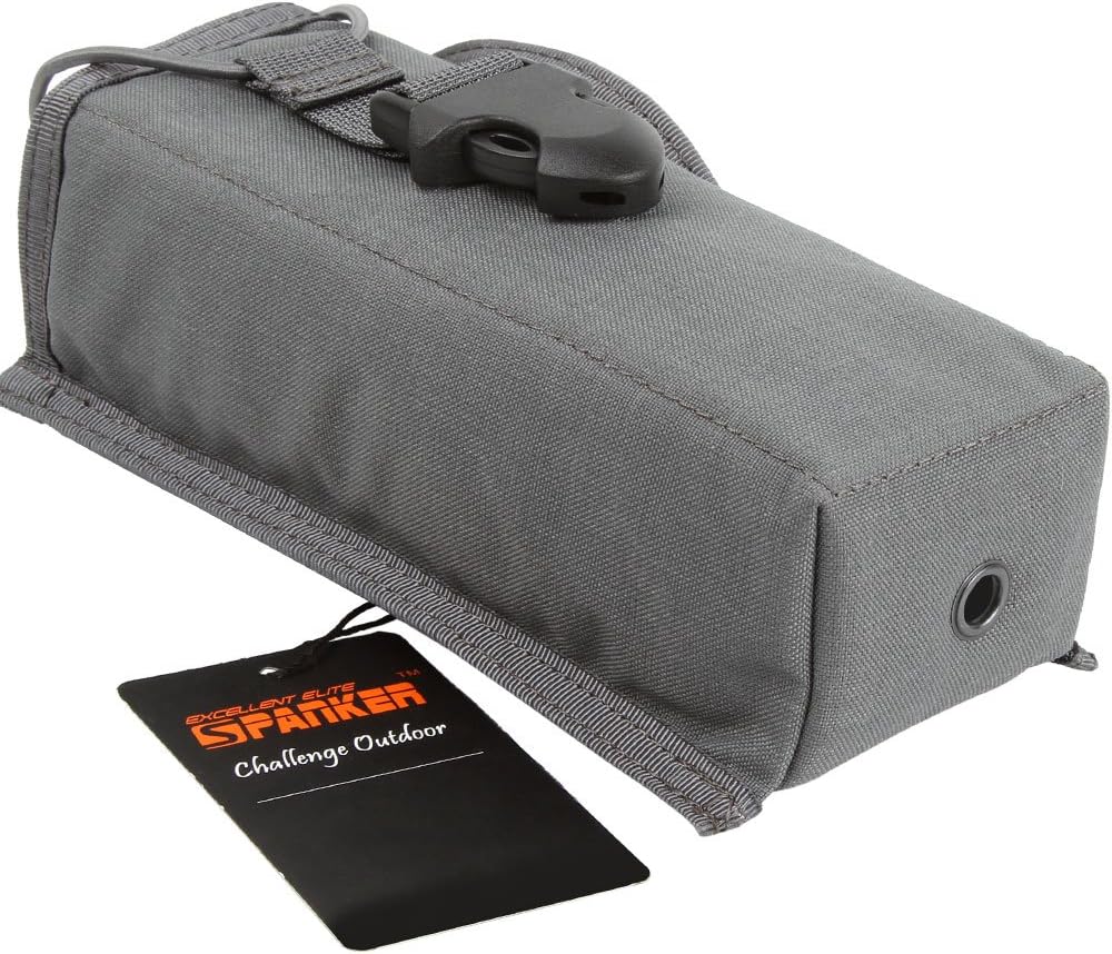 EXCELLENT ELITE SPANKER Tactical Universal Radio Holster Pouch Holder Case Bag Molle Adjustable Military Walkie Talkie Holder