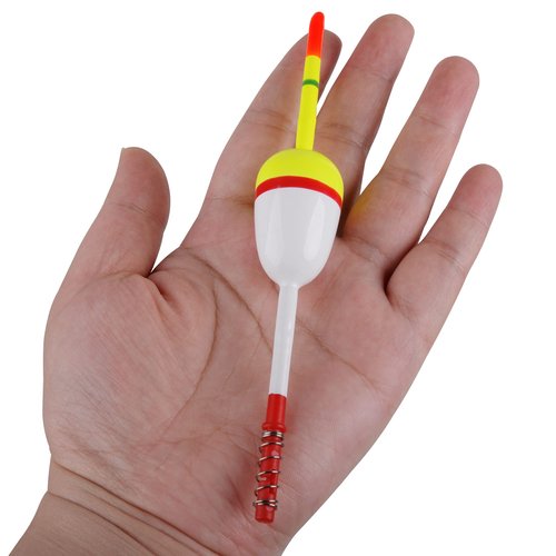 VATEICO Fishing Floats and Bobbers,10pcs/20pcs Slip Bobber Stopper Fish Spring Oval Stick Float for Crappie Catfish Trout Panish Bass Fishing (1.57in X 0.91in X 5.63in - 10pcs)