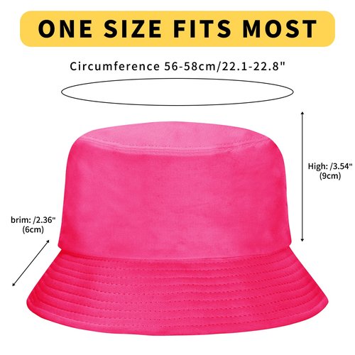 Rosoz 2 Pack Bucket Hat for Women Men Summer Travel Beach Sun Hat Outdoor Cap Unisex Bucket Hats