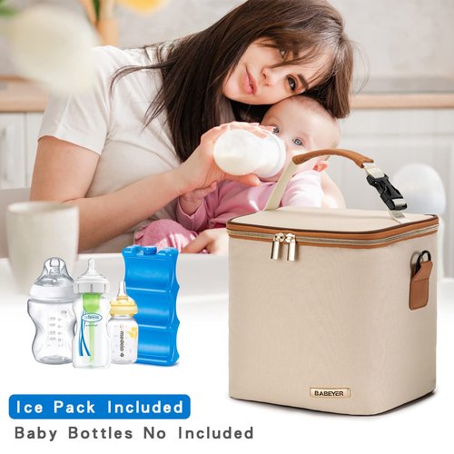 BABEYER Breastmilk Cooler Bag with Ice Pack