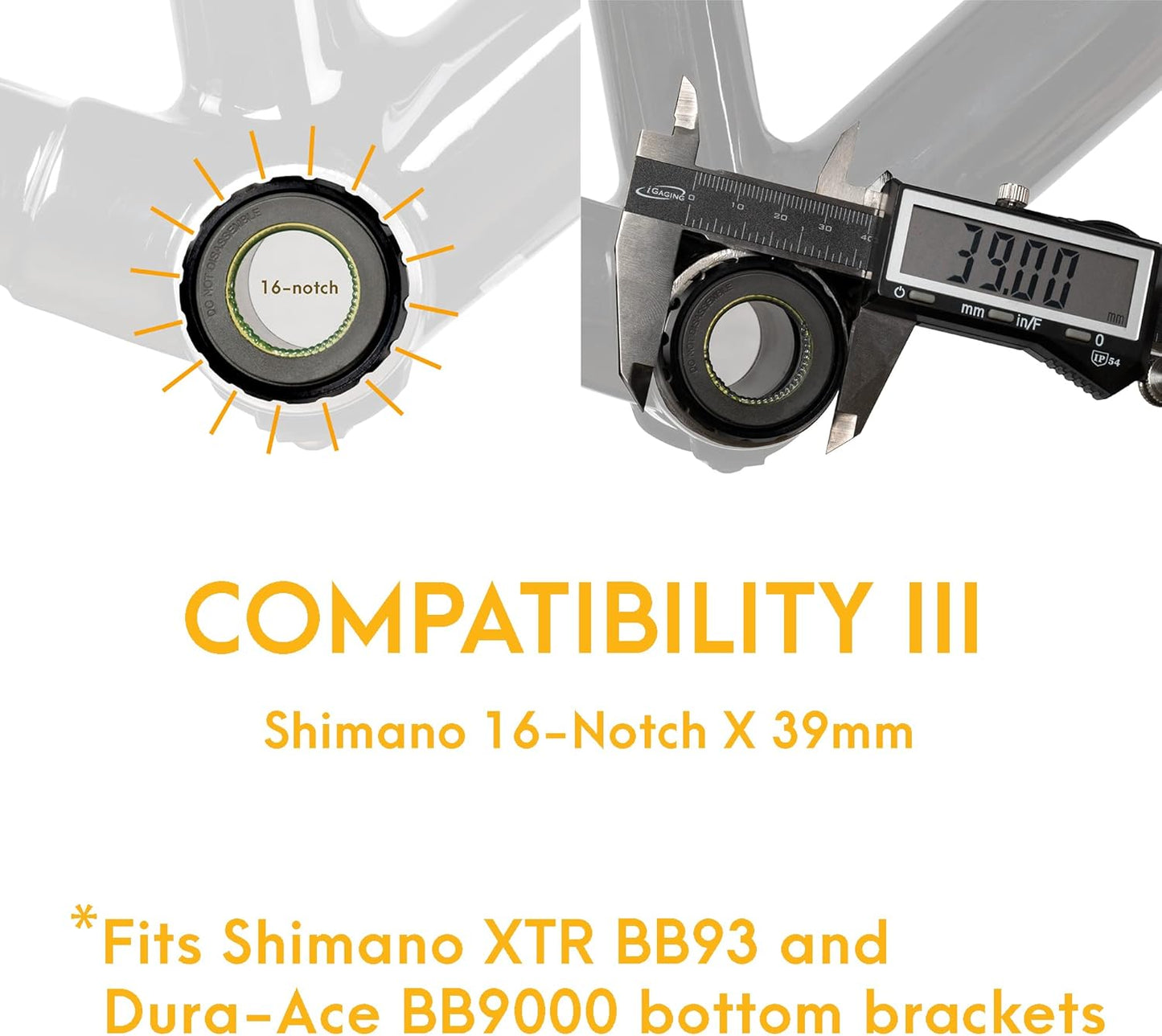 BikeHand Bicycle Bottom Bracket Tool - Compatible with Shimano Hollowtech II/BB9000, BBR60, M8000, Sram Dub, Truvativ GXP, FSA Mega EVO or Campagnolo Ultra-Torque