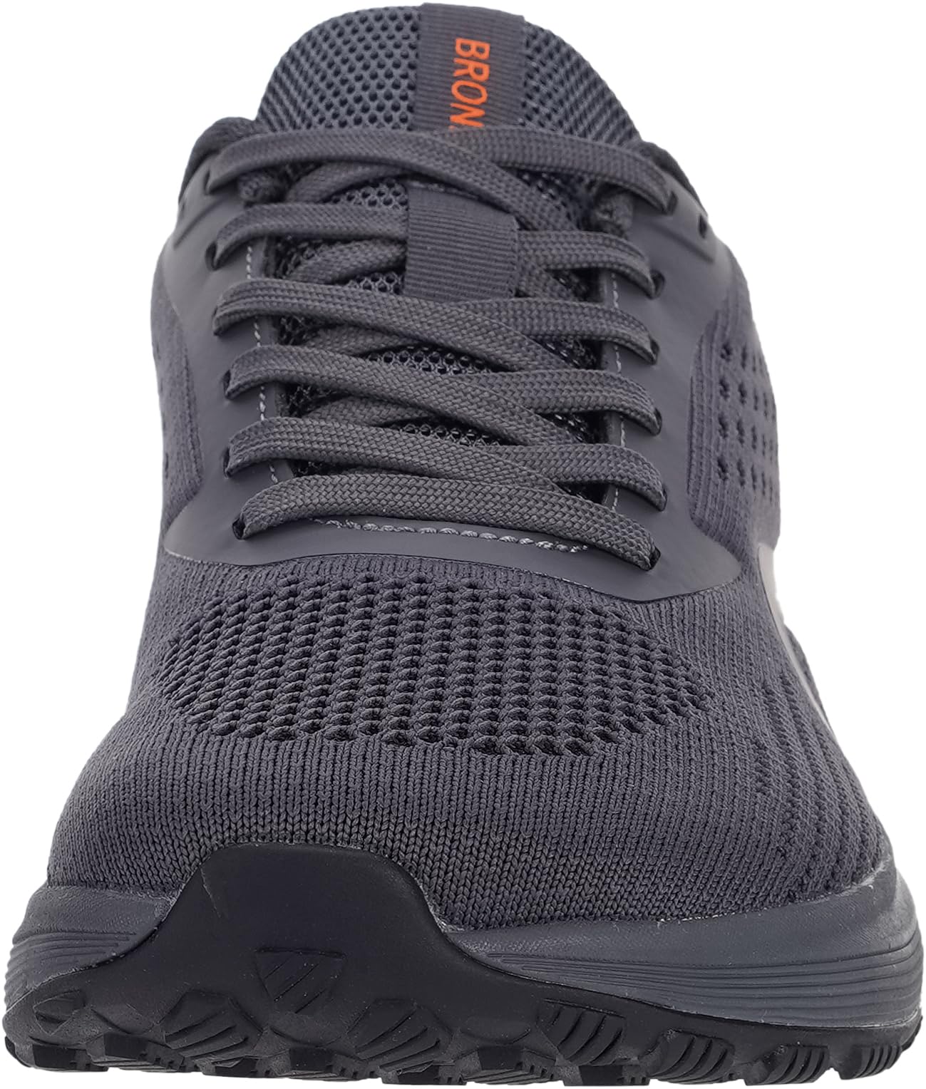 BRONAX Mens Wide Toe Box Running Tennis Shoes Gym Tennis Athletics Size 11 Sports Mesh Walking Rubber Outsole Sneakers for Male Grey 45